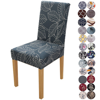 Printed Spandex Chair Seat Slipcover